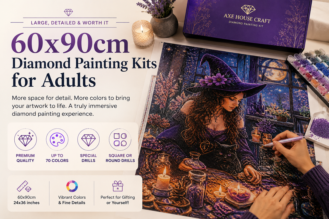 Best 60x90cm Diamond Painting Kits for Adults: Large, Detailed & Worth It