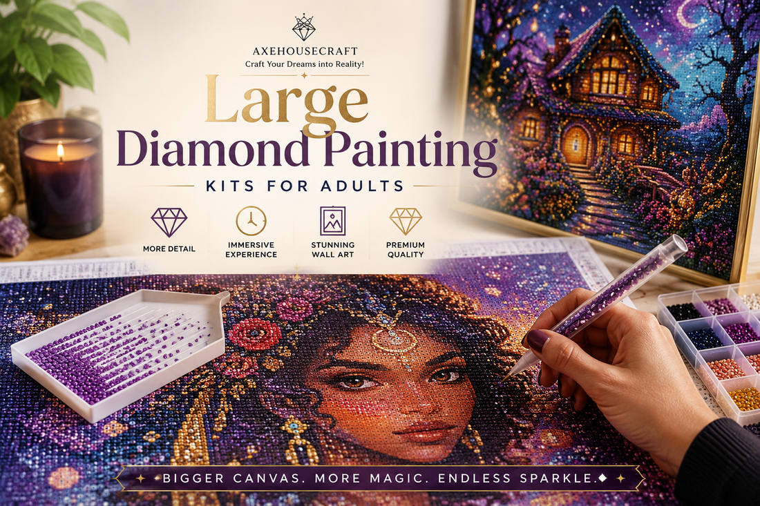 Large Diamond Painting Kits for Adults