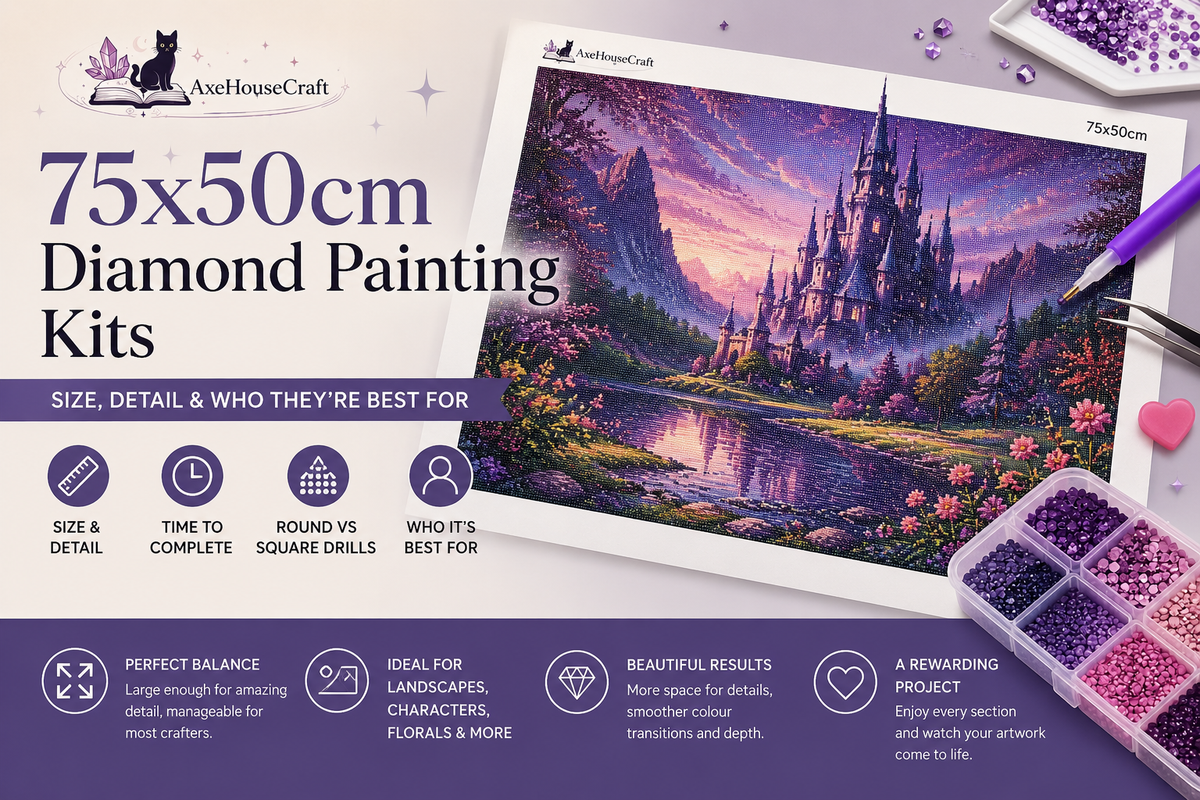 75x50cm Diamond Painting Kits: Size, Detail & Who They're Best For