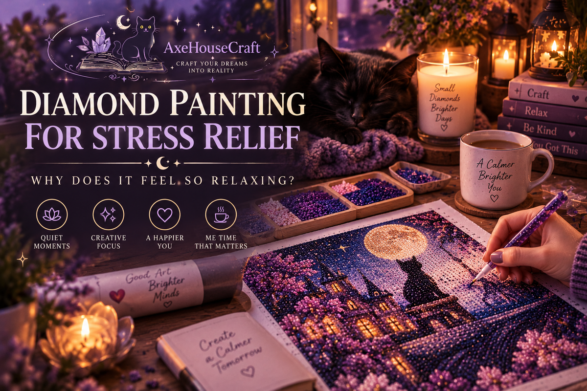 Diamond Painting for Stress Relief: Why It Feels So Relaxing