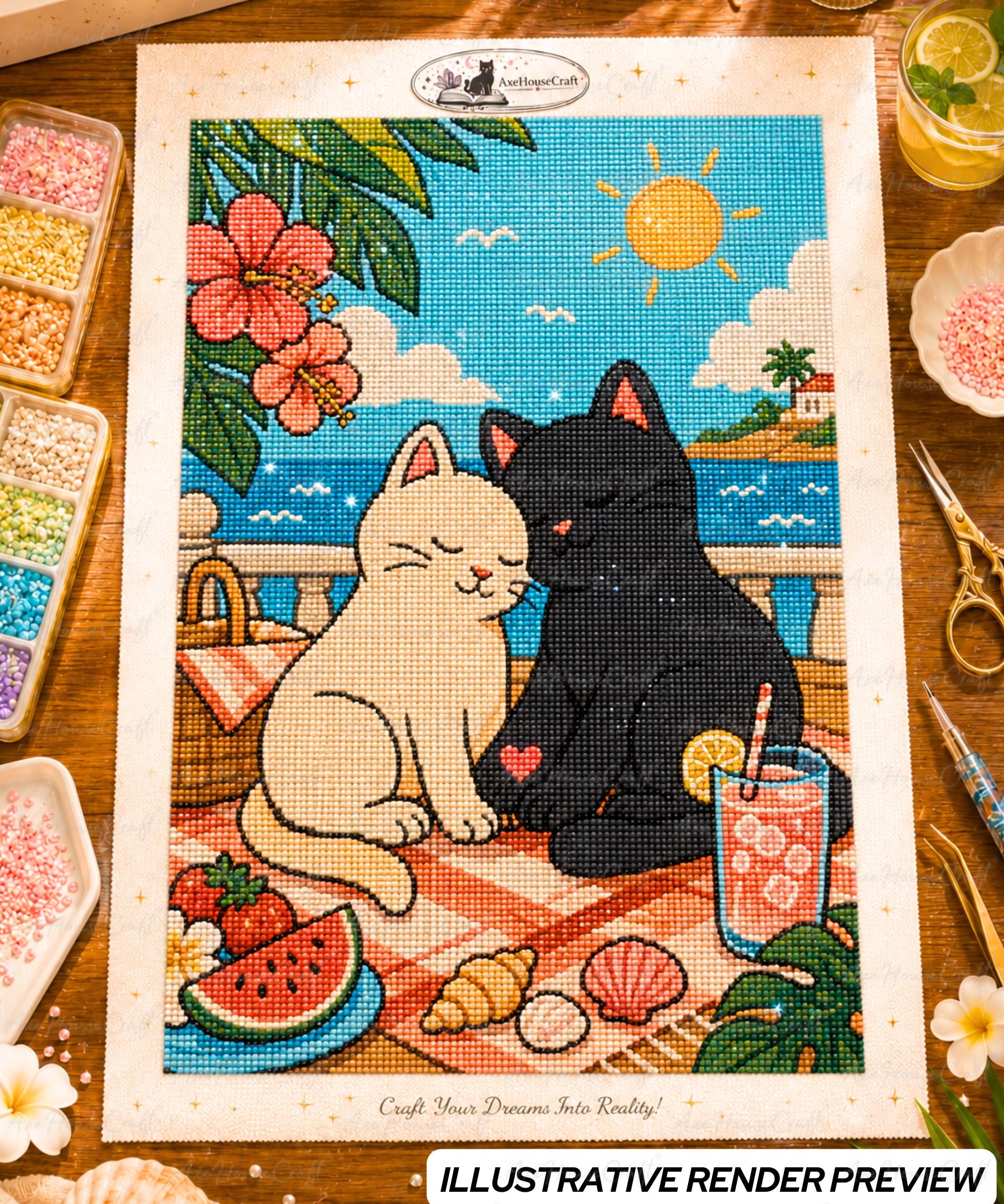 Sunset Cats Picnic