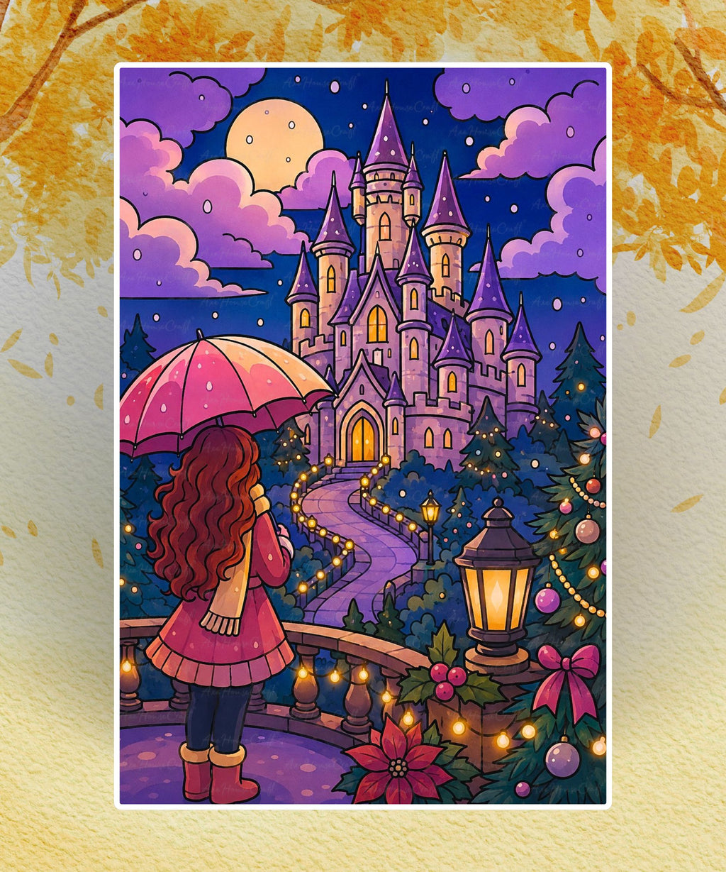 Castle Lights After Dusk