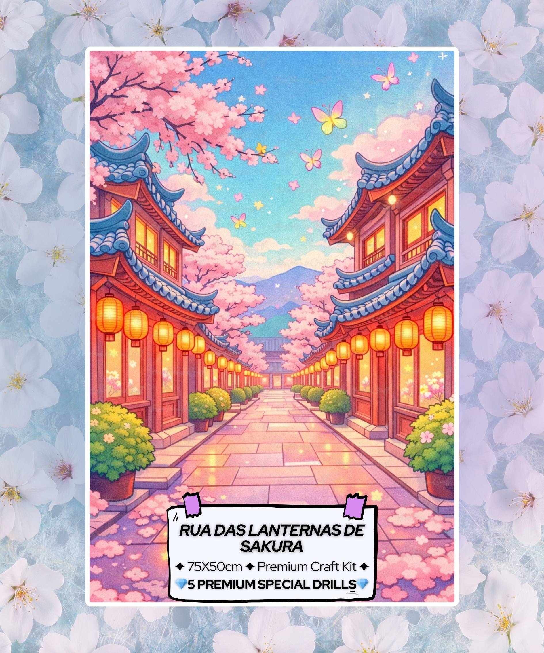 Rua das Lanternas de Sakura