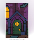 Haunted Twilight Manor | Hand Rendered