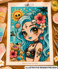 Tropical Skull Beauty