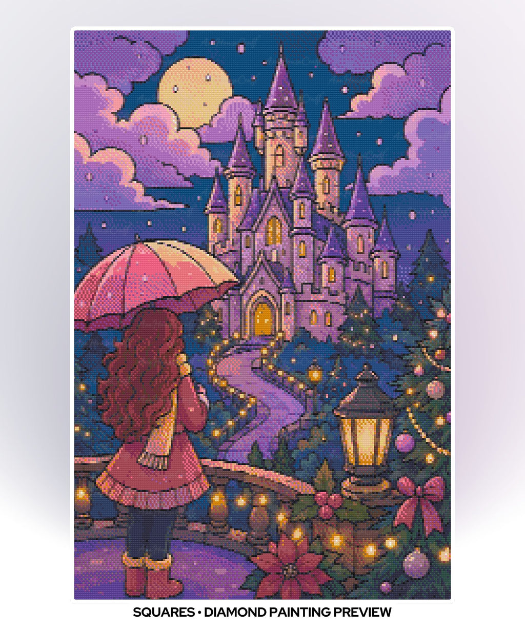 Castle Lights After Dusk