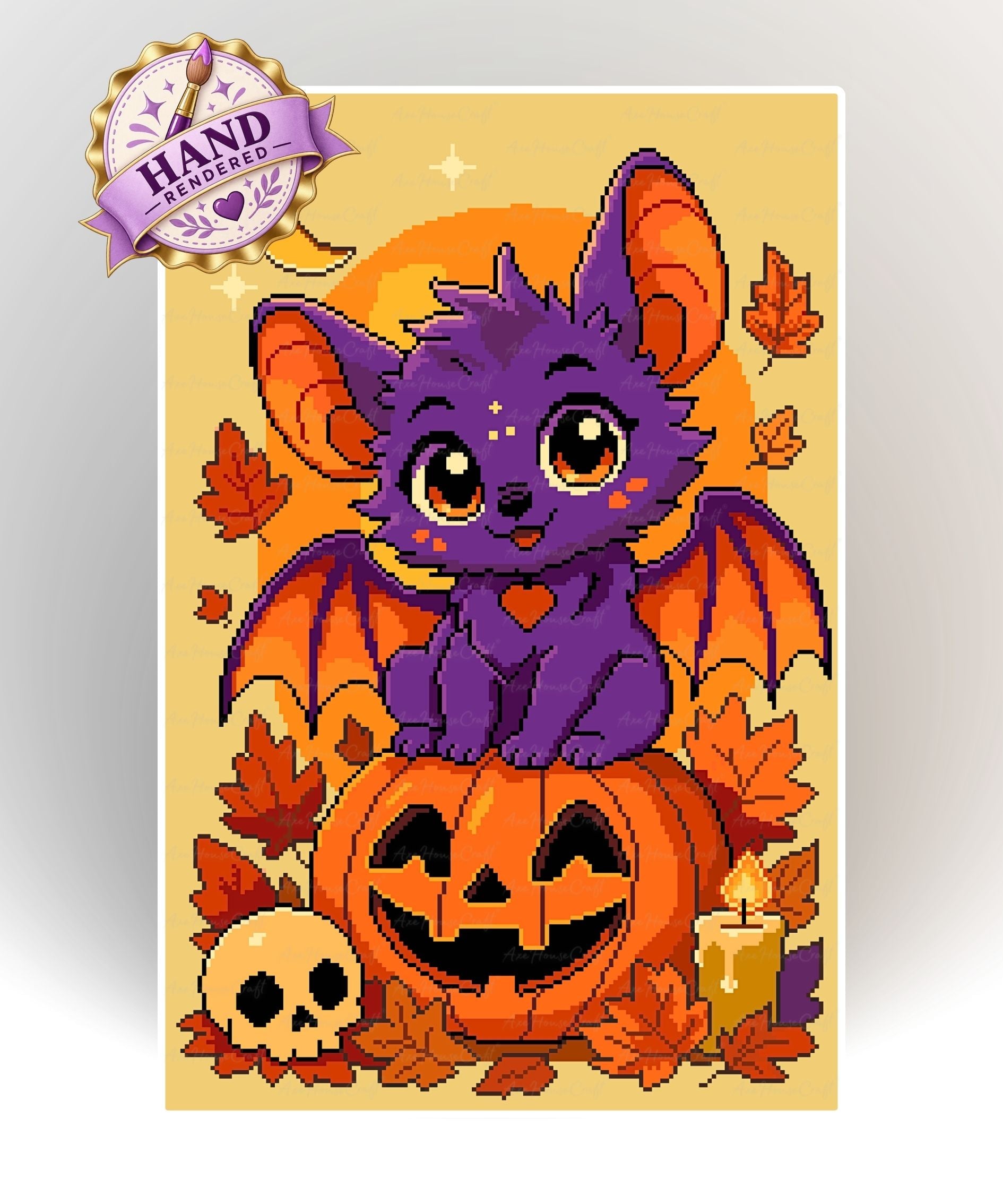Pumpkinwing Mischief | Hand Rendered