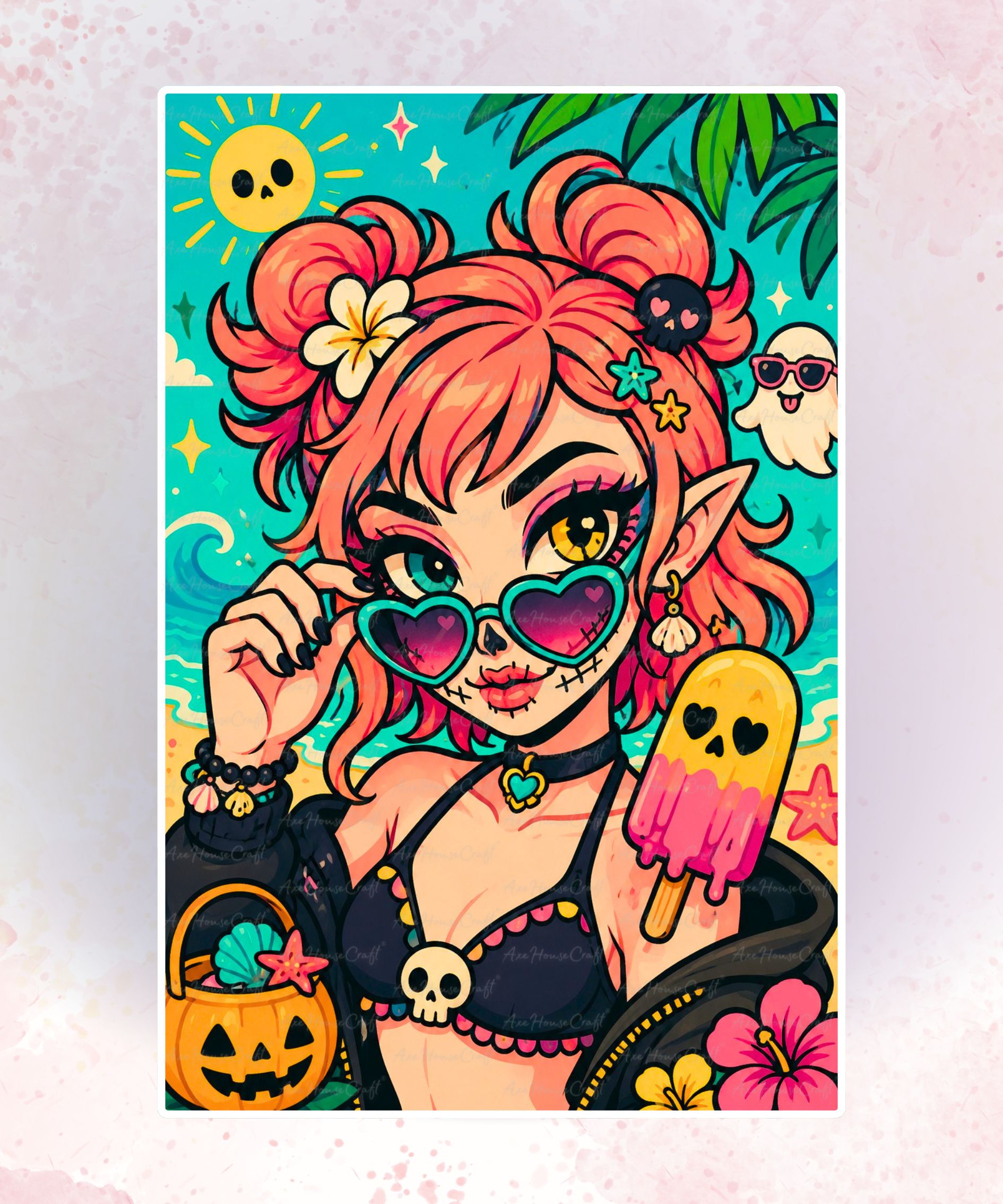 Popsicle Skull Girl
