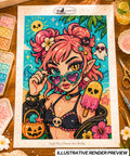 Popsicle Skull Girl