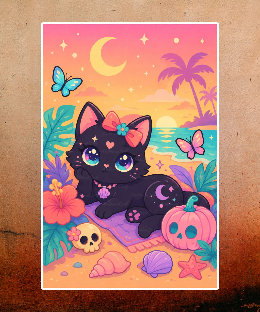 Moonlight Beach Kitty