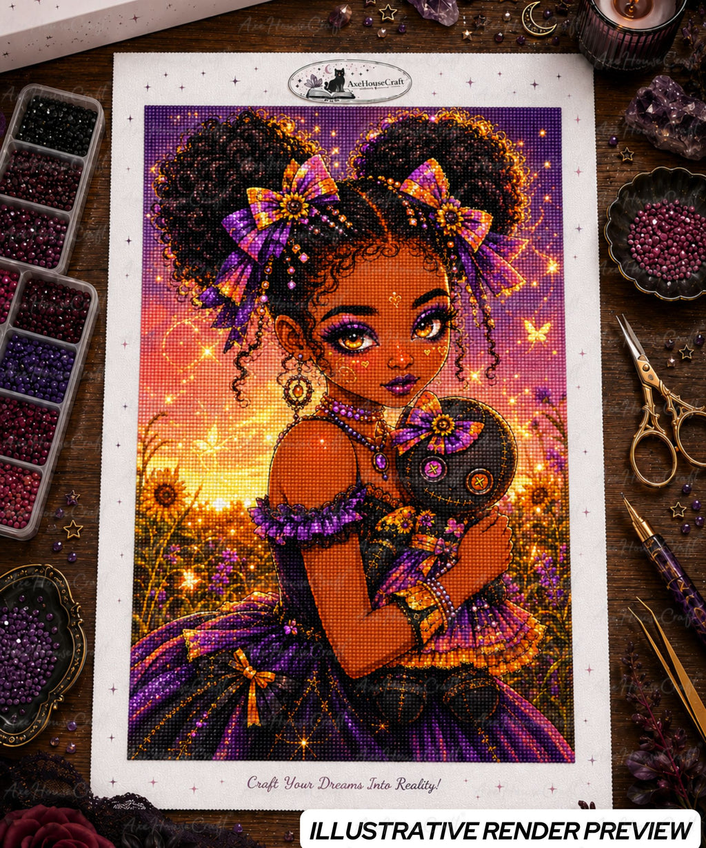 Violet Bow Witchling