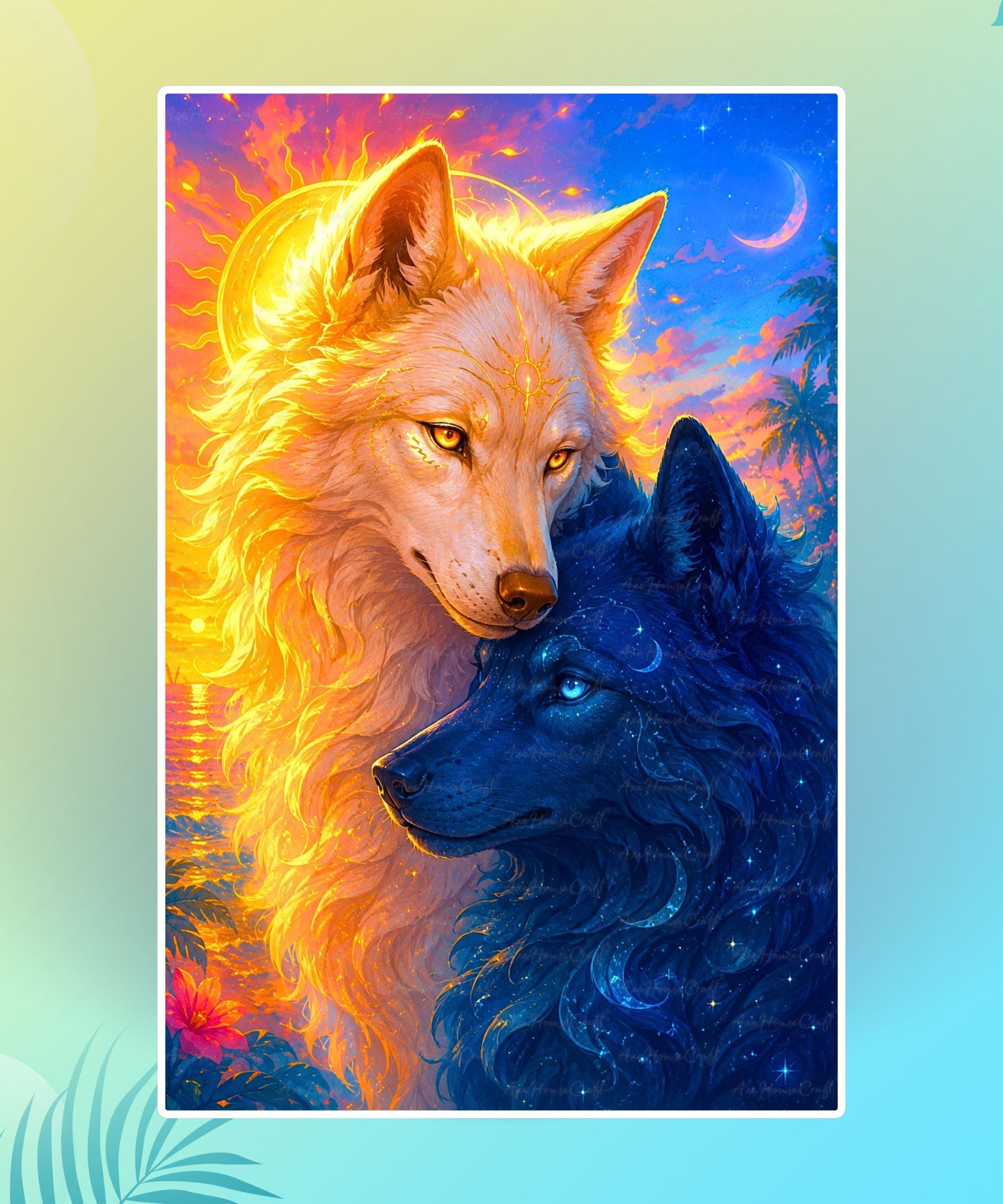 Twin Wolves of Dawn