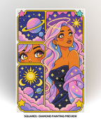 Saturn’s Starlit Muse | Hand-Rendered