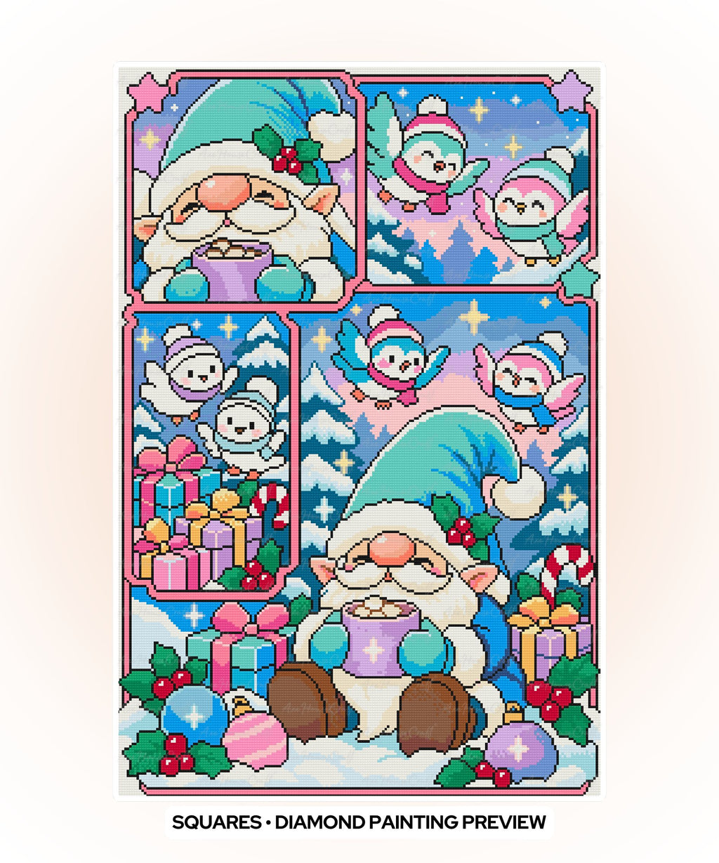 Gnome Sweet Christmas | Hand-Rendered