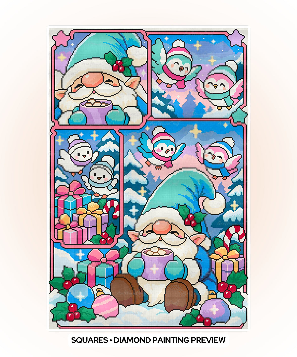 Gnome Sweet Christmas | Hand-Rendered
