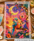 Moonlit Feather Friends