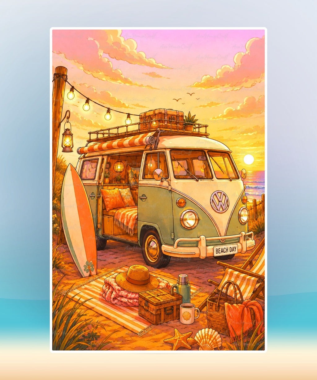 Vanlife Sunset Diary