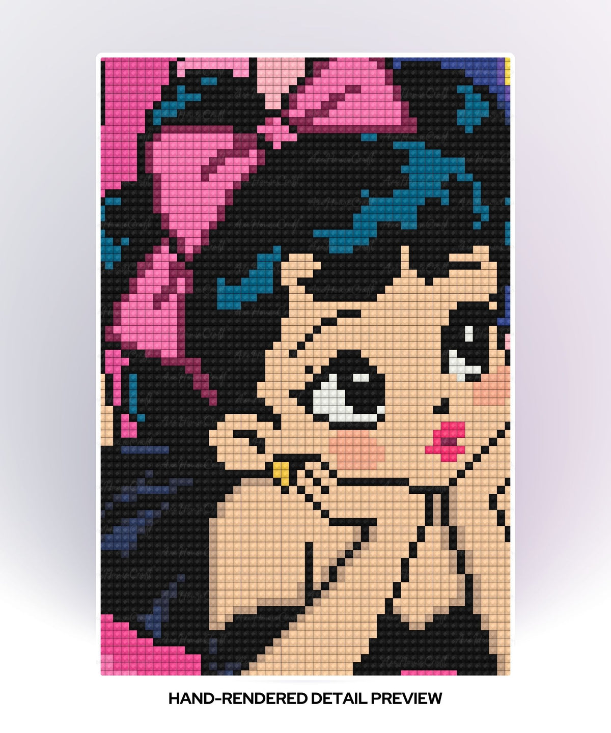Pink Bows & Kitty Kisses | Hand-Rendered