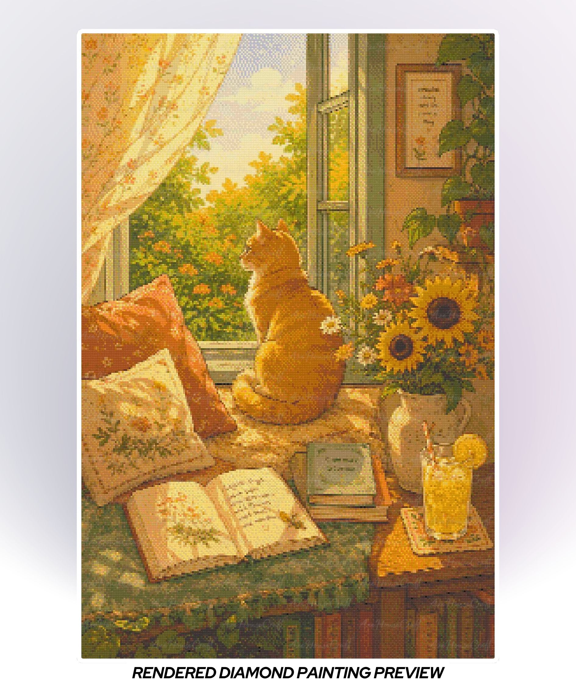 The Cat’s Sunlit Study