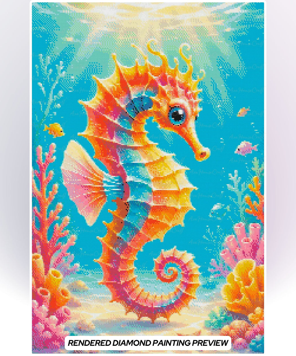 Coral Crown Seahorse