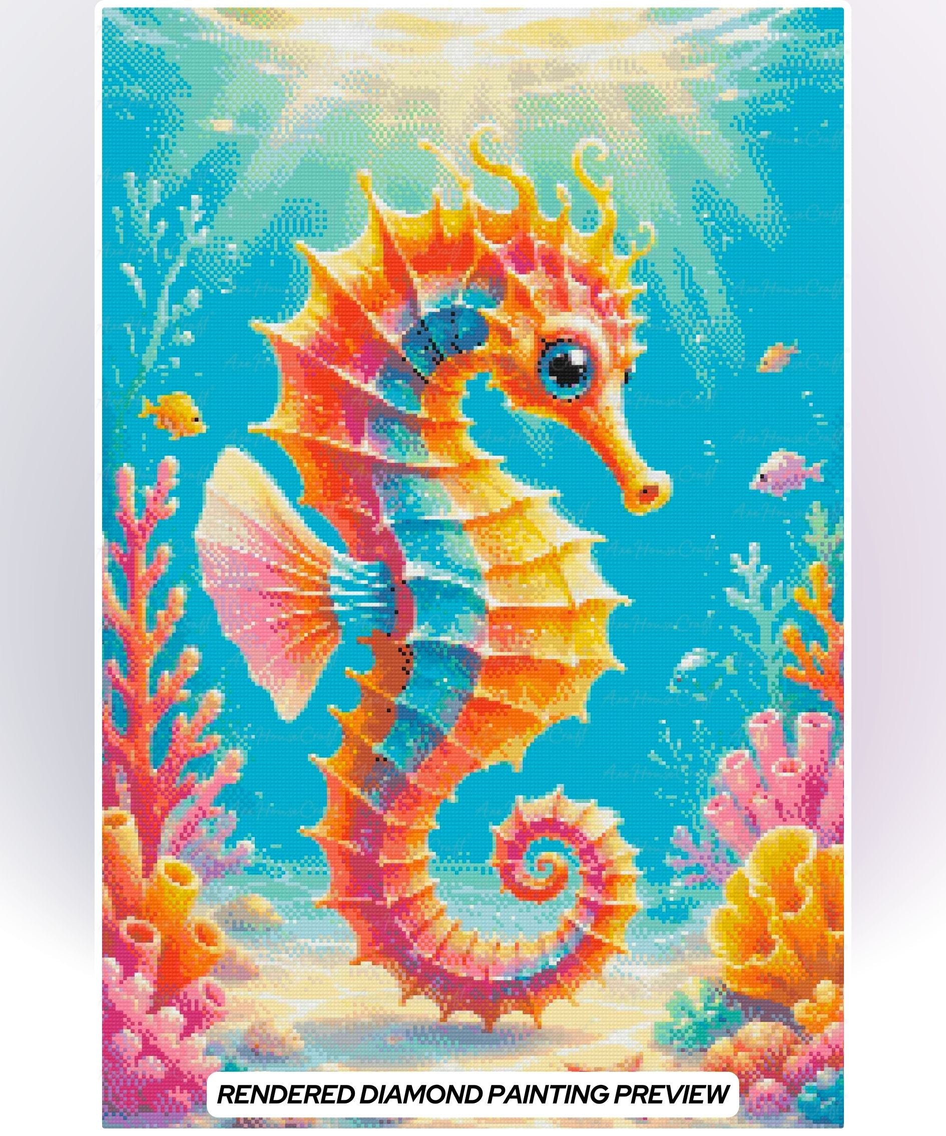 Coral Crown Seahorse