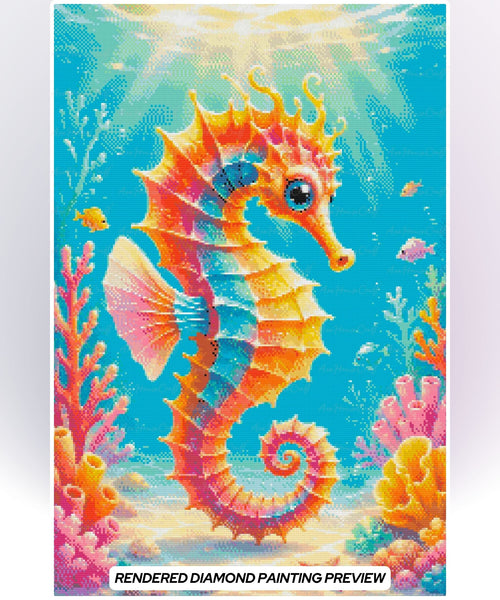 Coral Crown Seahorse