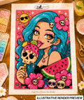 Watermelon Skull Pop