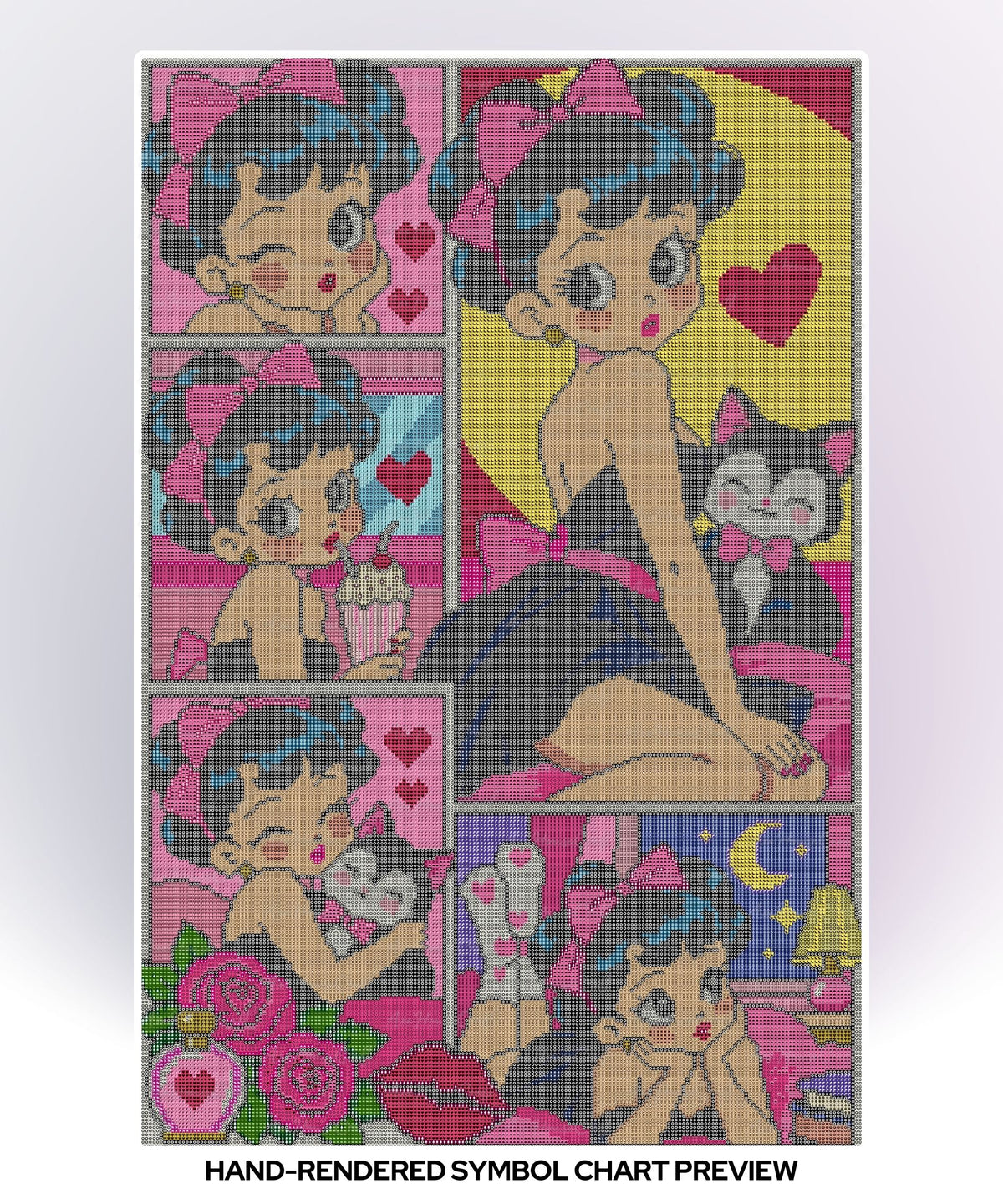 Pink Bows & Kitty Kisses | Hand-Rendered