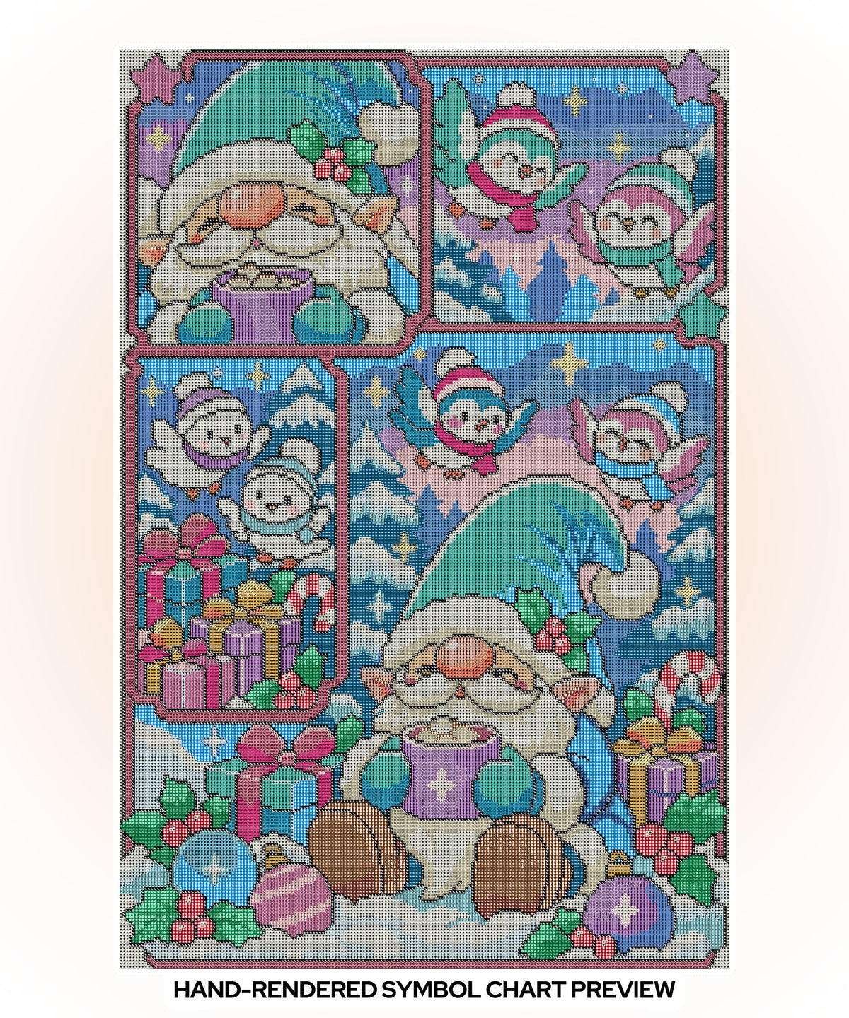 Gnome Sweet Christmas | Hand-Rendered