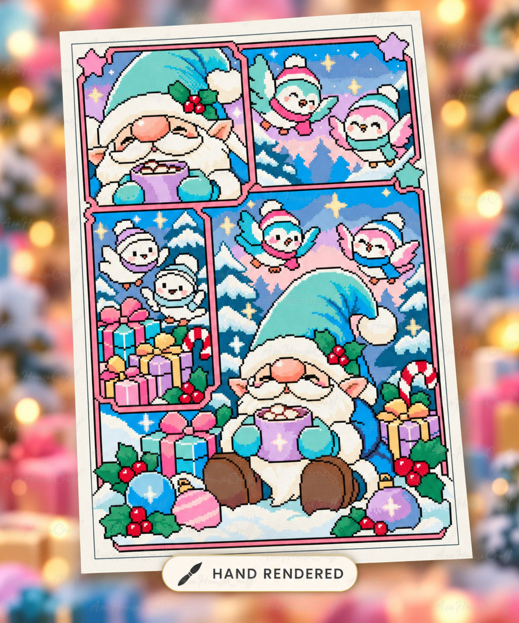 Gnome Sweet Christmas | Hand-Rendered