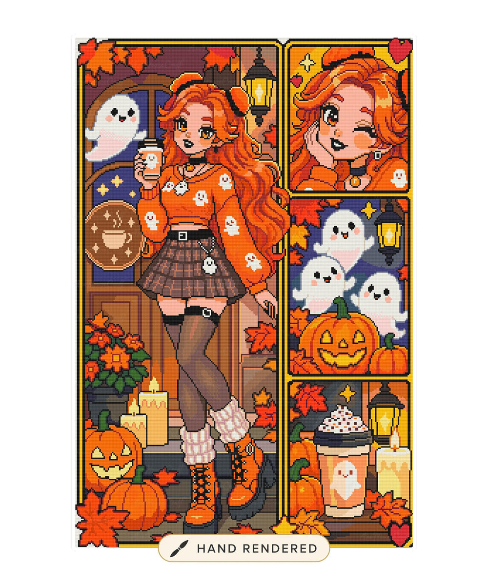 Pumpkin Spice Haunts | Hand-Rendered