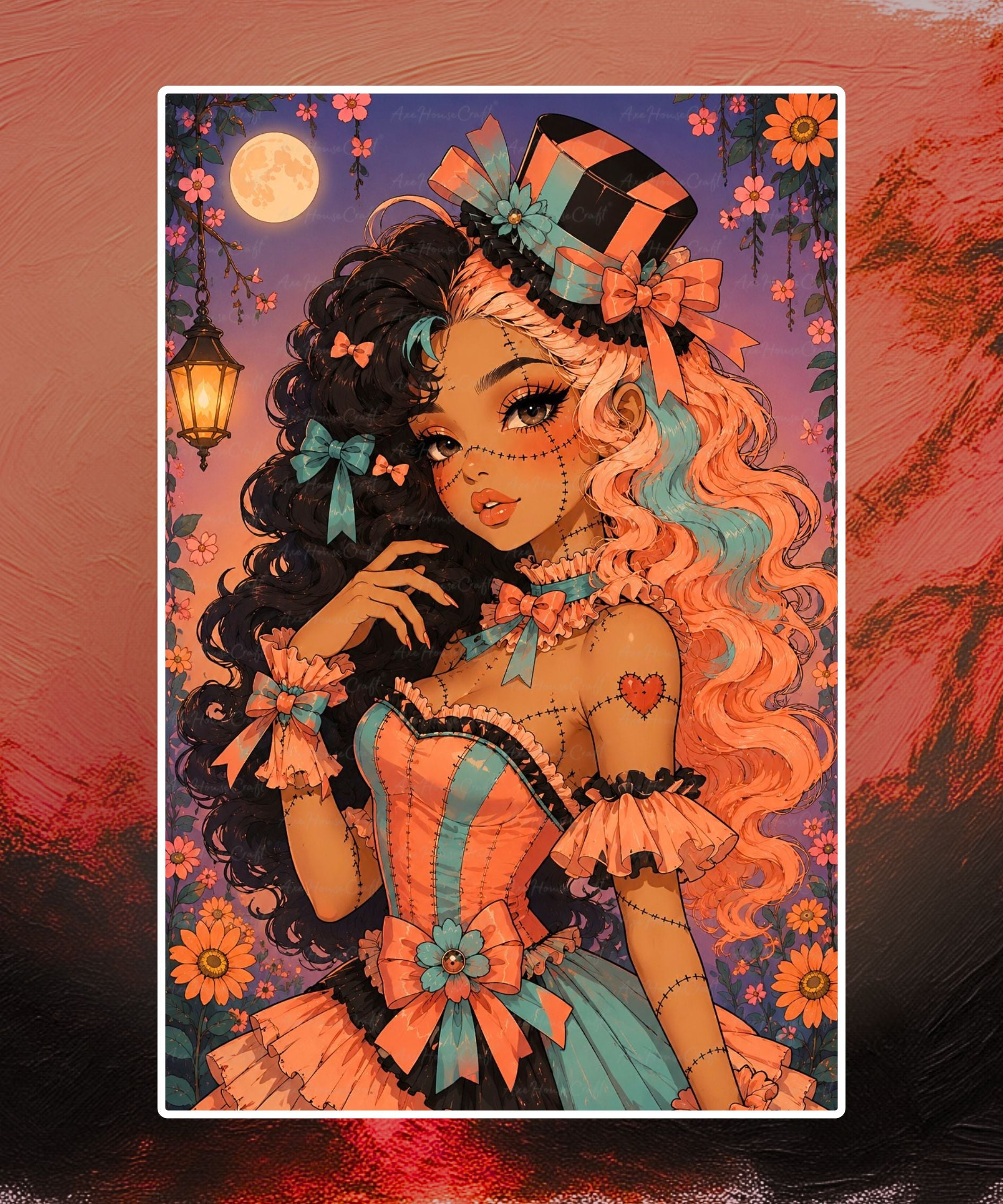 Harlequin Heart Hex