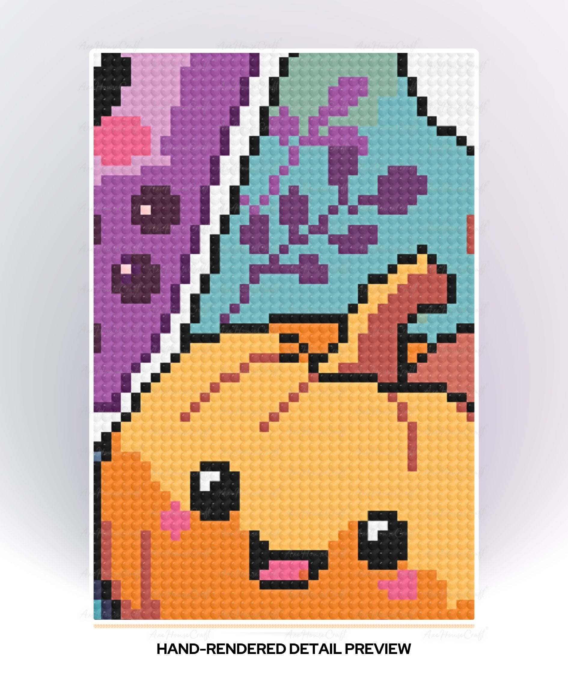 Boo-Berry Bubble Tea | Hand Rendered