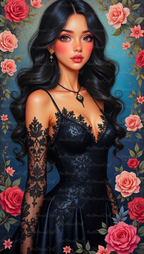 Midnight Rose Elegance