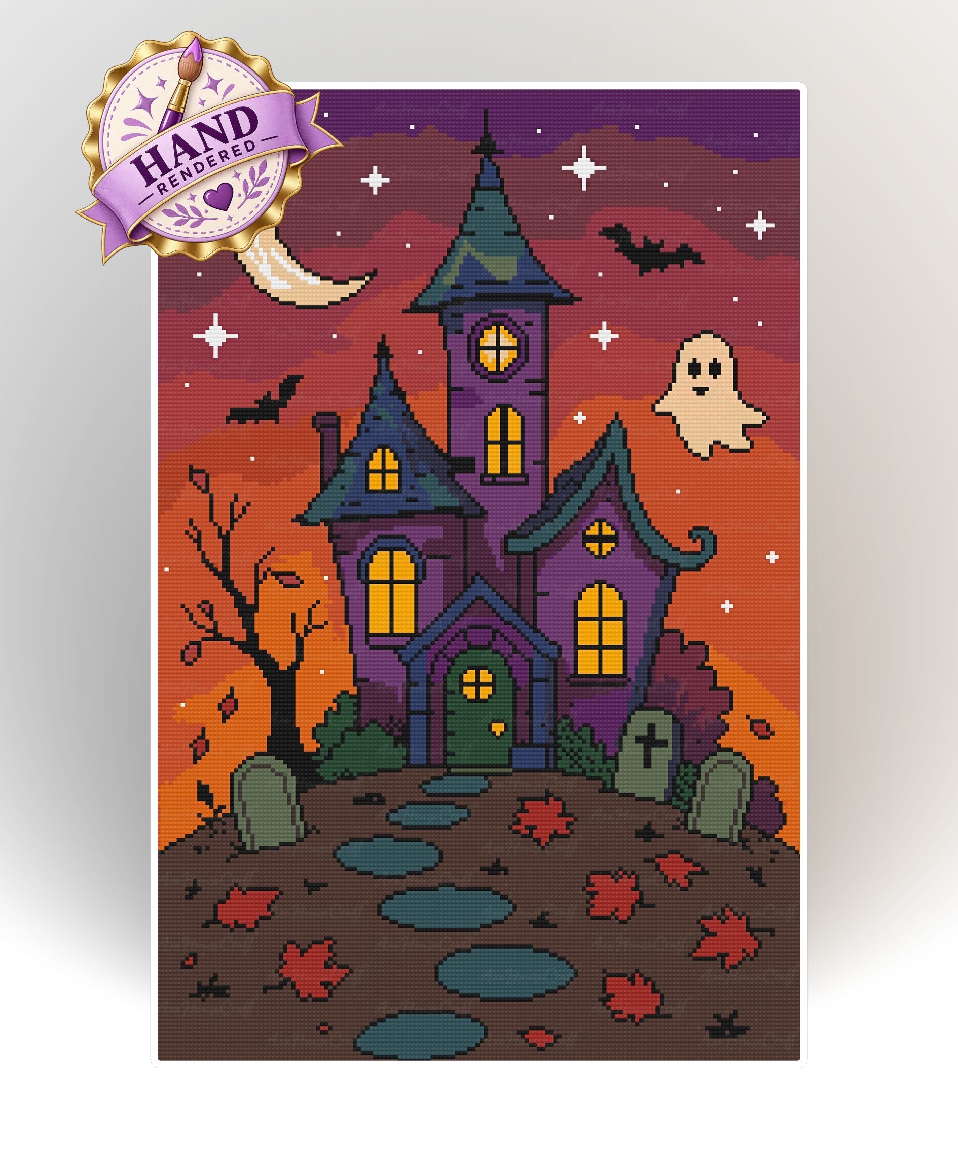Haunted Twilight Manor | Hand Rendered
