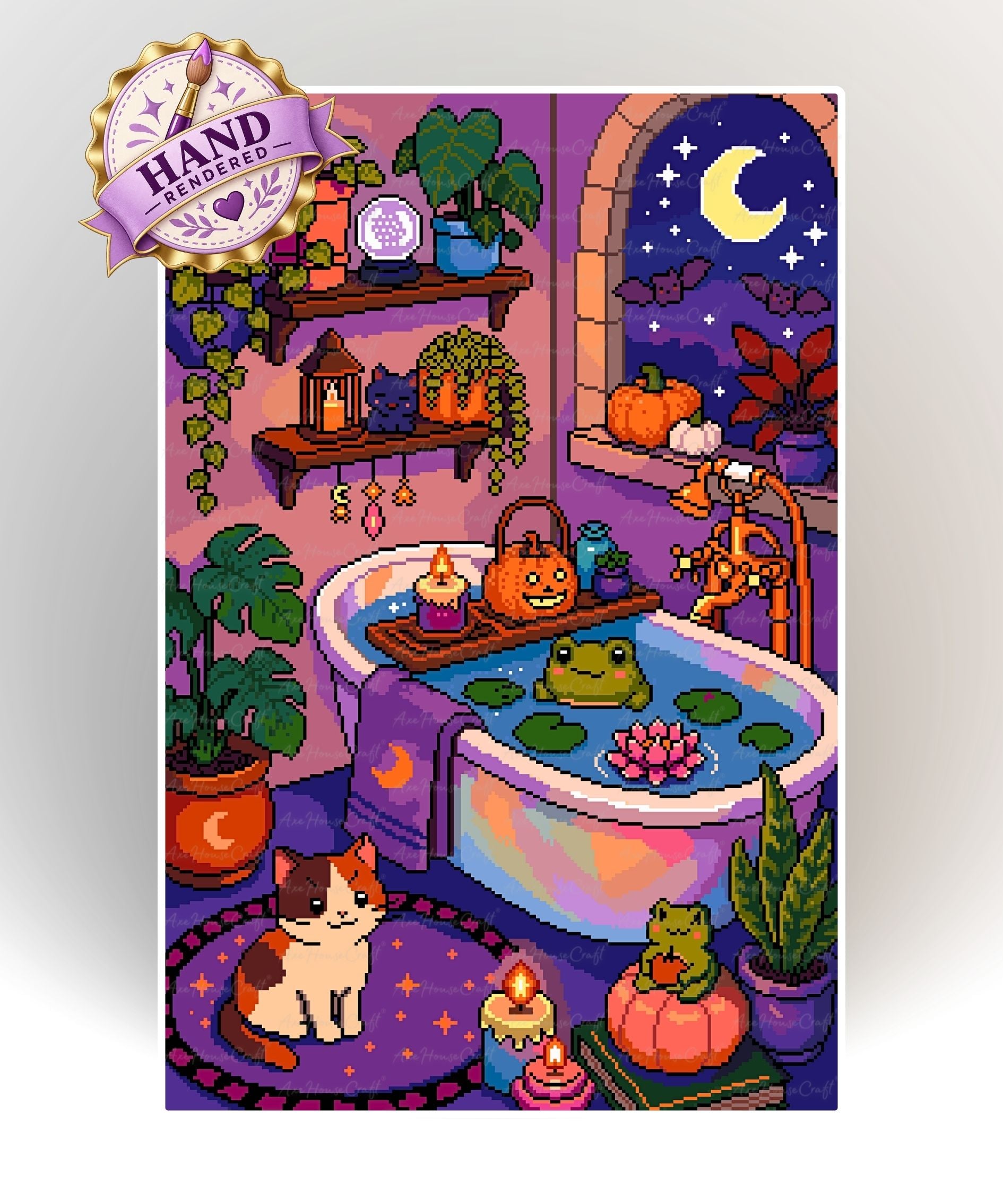 Enchanted Autumn Soak | Hand Rendered