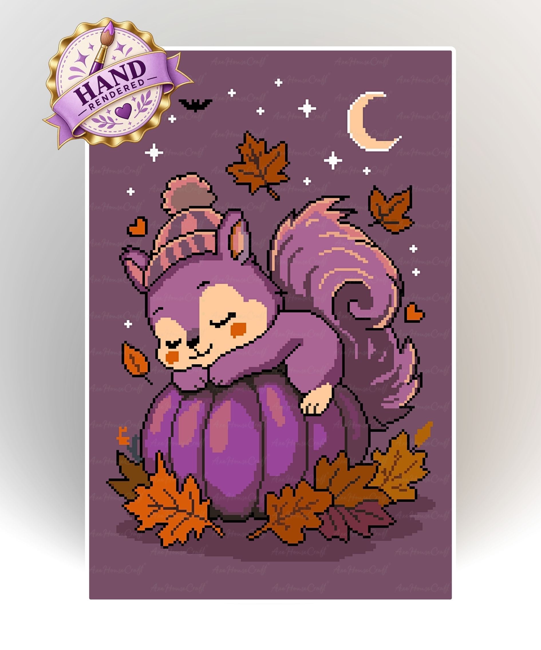 Autumn Tail Siesta | Hand Rendered