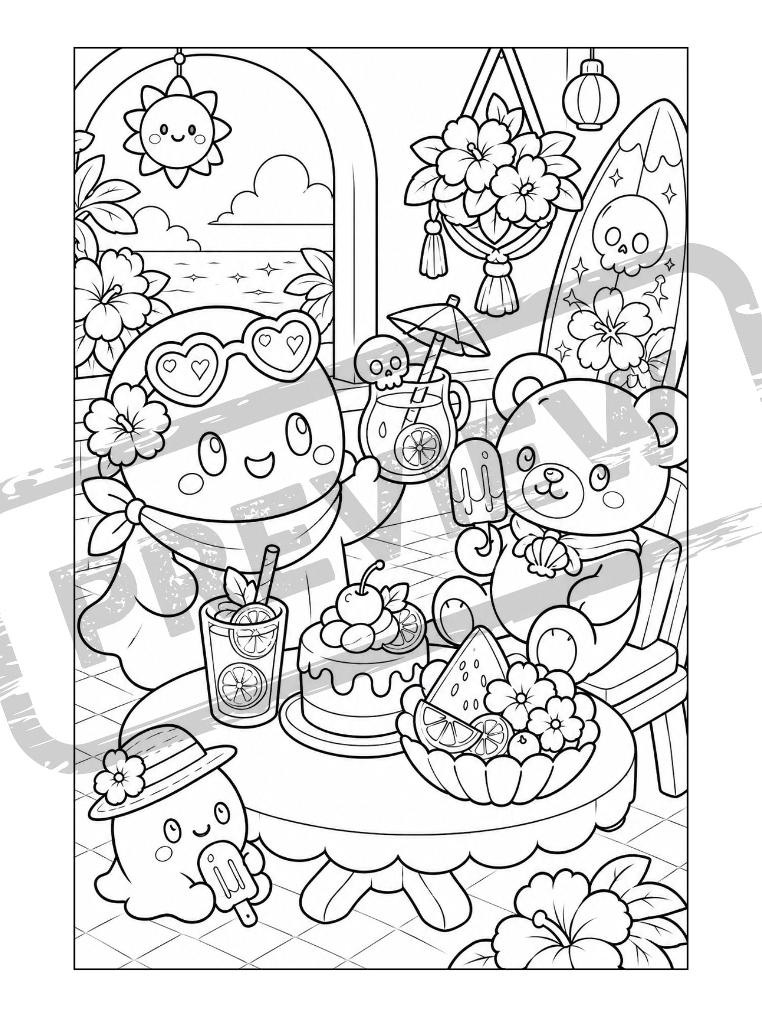 Libro para colorear de AxeHouseCraft – Edición digital imprimible