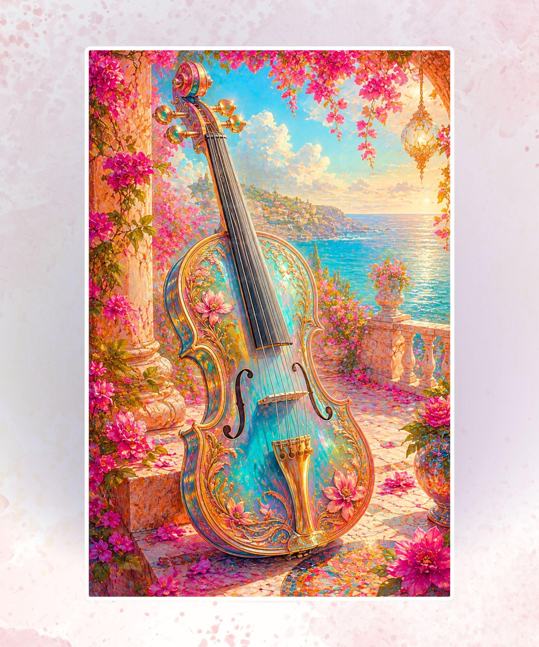 Blooming Cello by the Sea