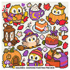 Four Seasons Owls Mini Set | Hand-Rendered