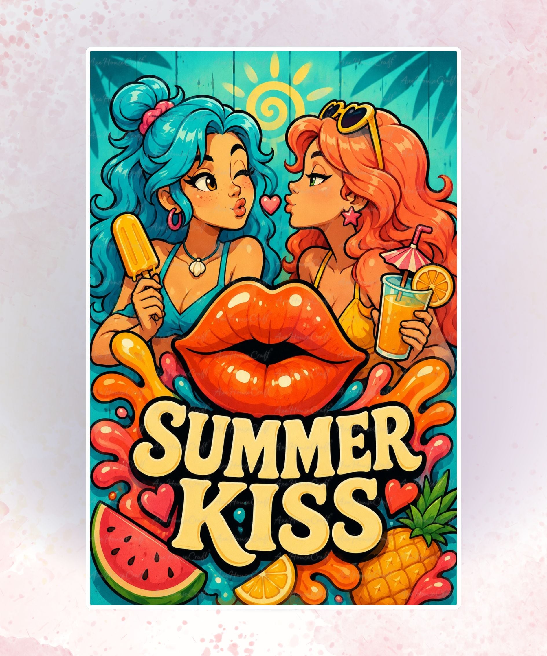 Summer Kiss Pop Art