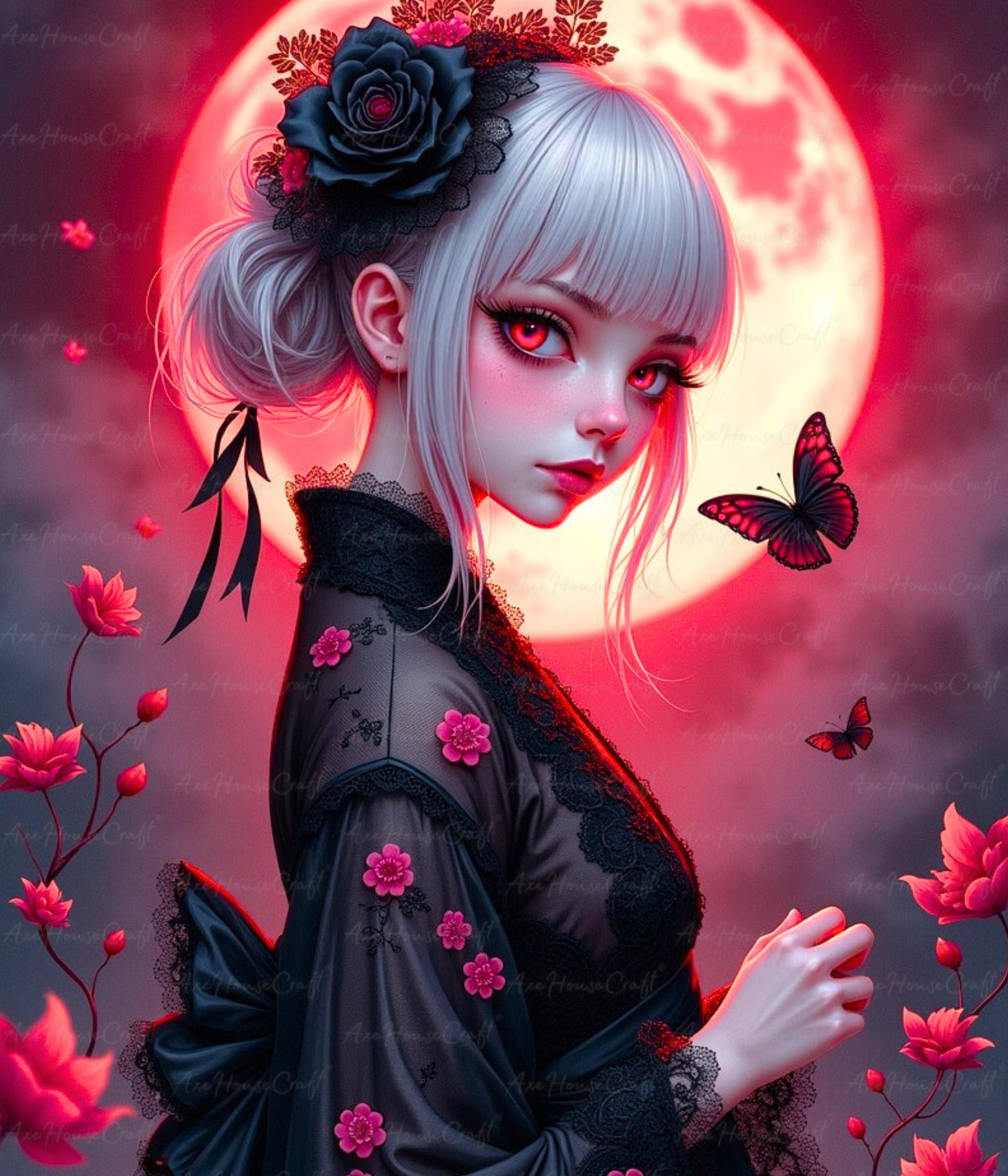 Crimson Moonrise