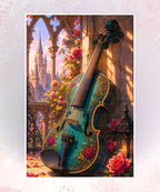 Midnight Floral Cello