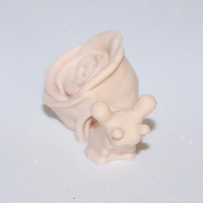 Tiny Snail Rose Magnet