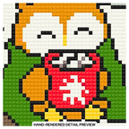 Four Seasons Owls Mini Set | Hand-Rendered