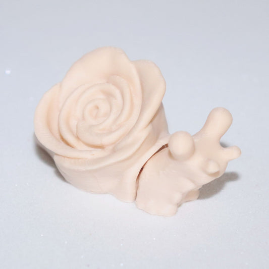 Tiny Snail Rose Magnet