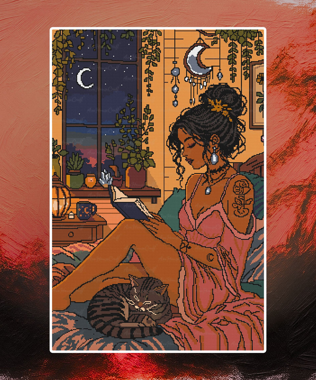 Moonlit Chapters | Hand-Rendered