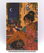 Moonlit Chapters | Hand-Rendered