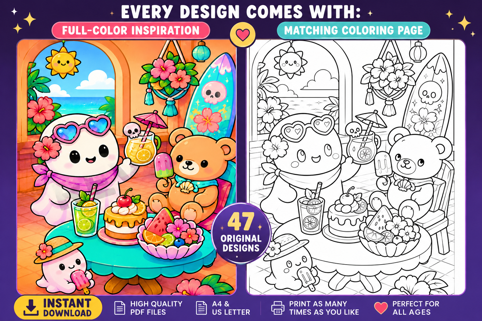 Libro para colorear de AxeHouseCraft – Edición digital imprimible