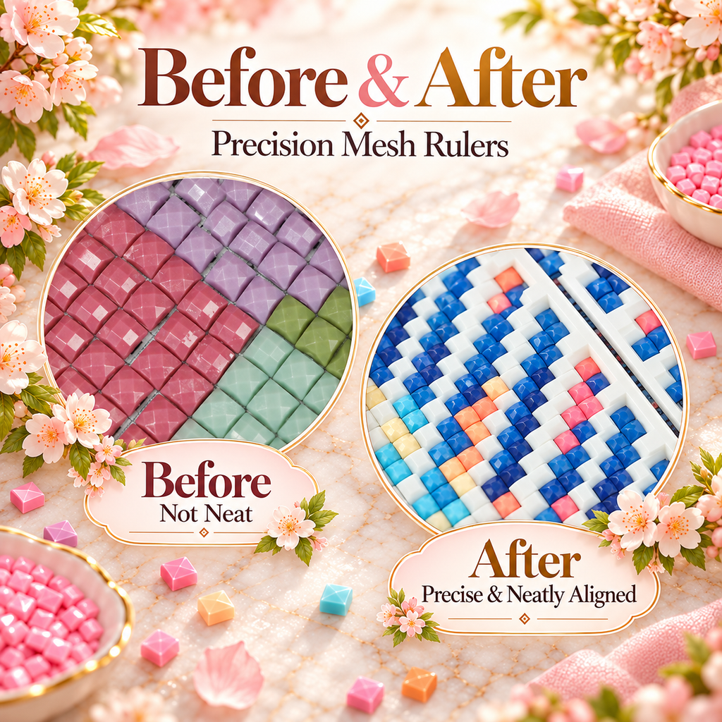 Precision Mesh Rulers | Diamond Painting Essentials